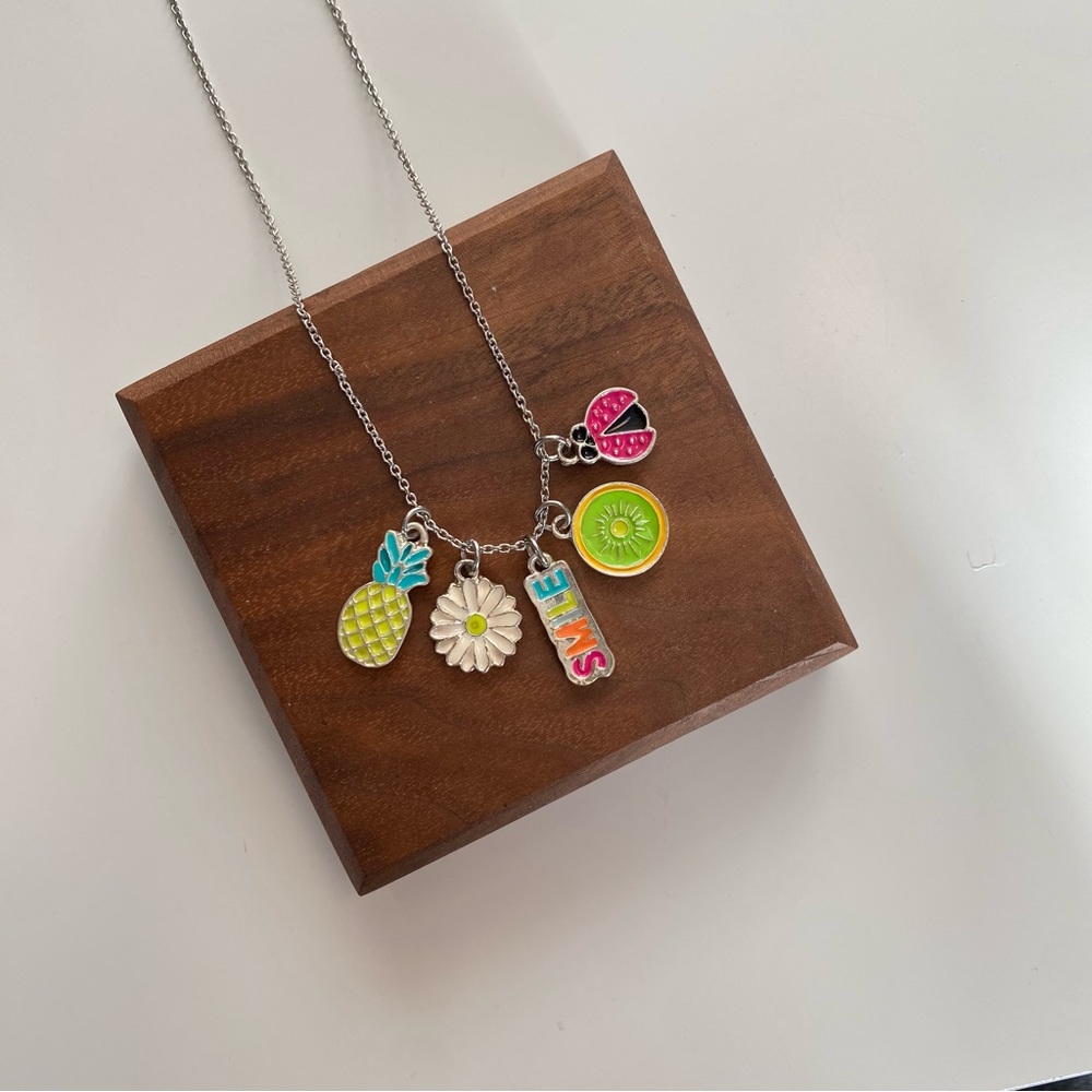 4/$15 Cute Fun Charms Necklace